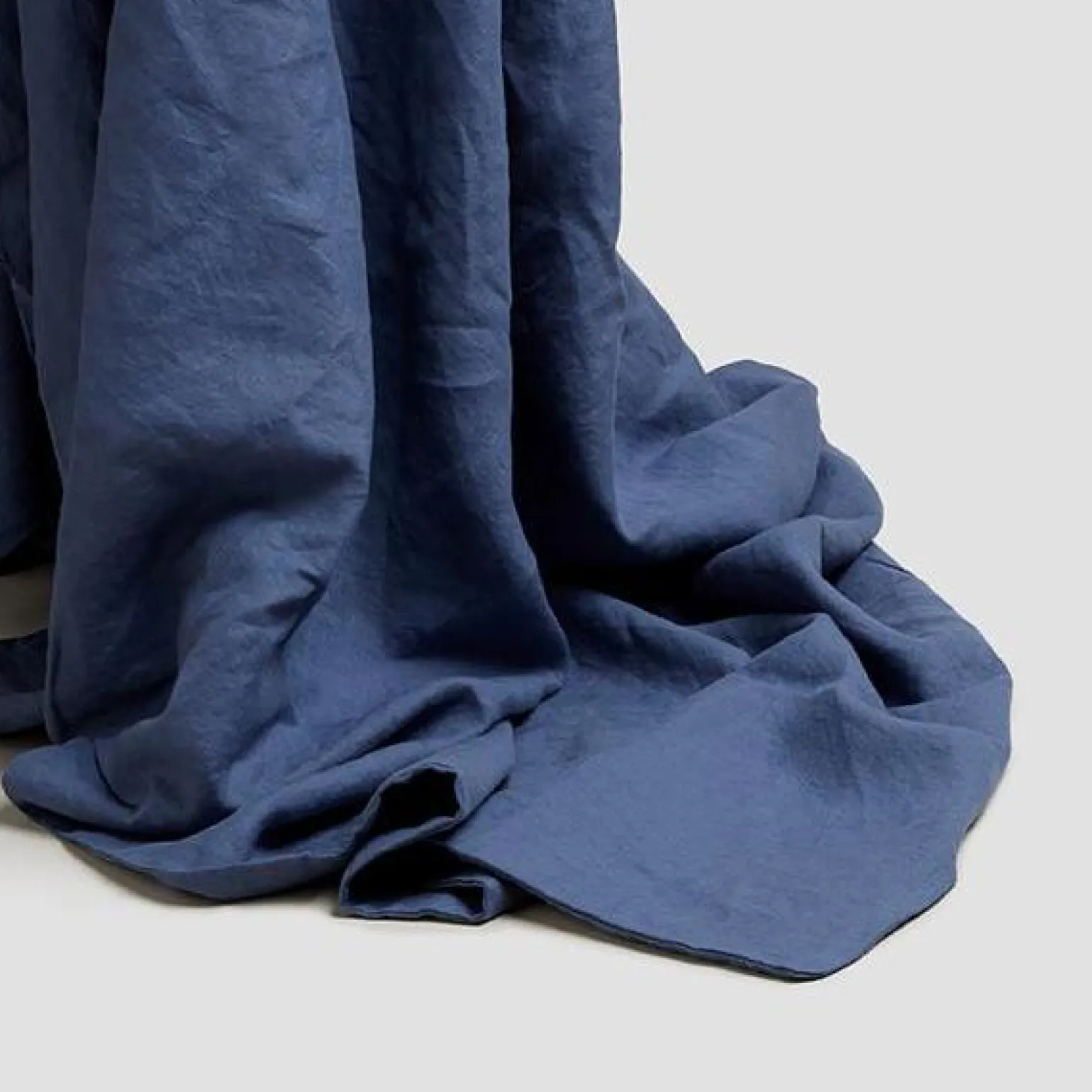 Blueberry 100% Linen Flat Sheet