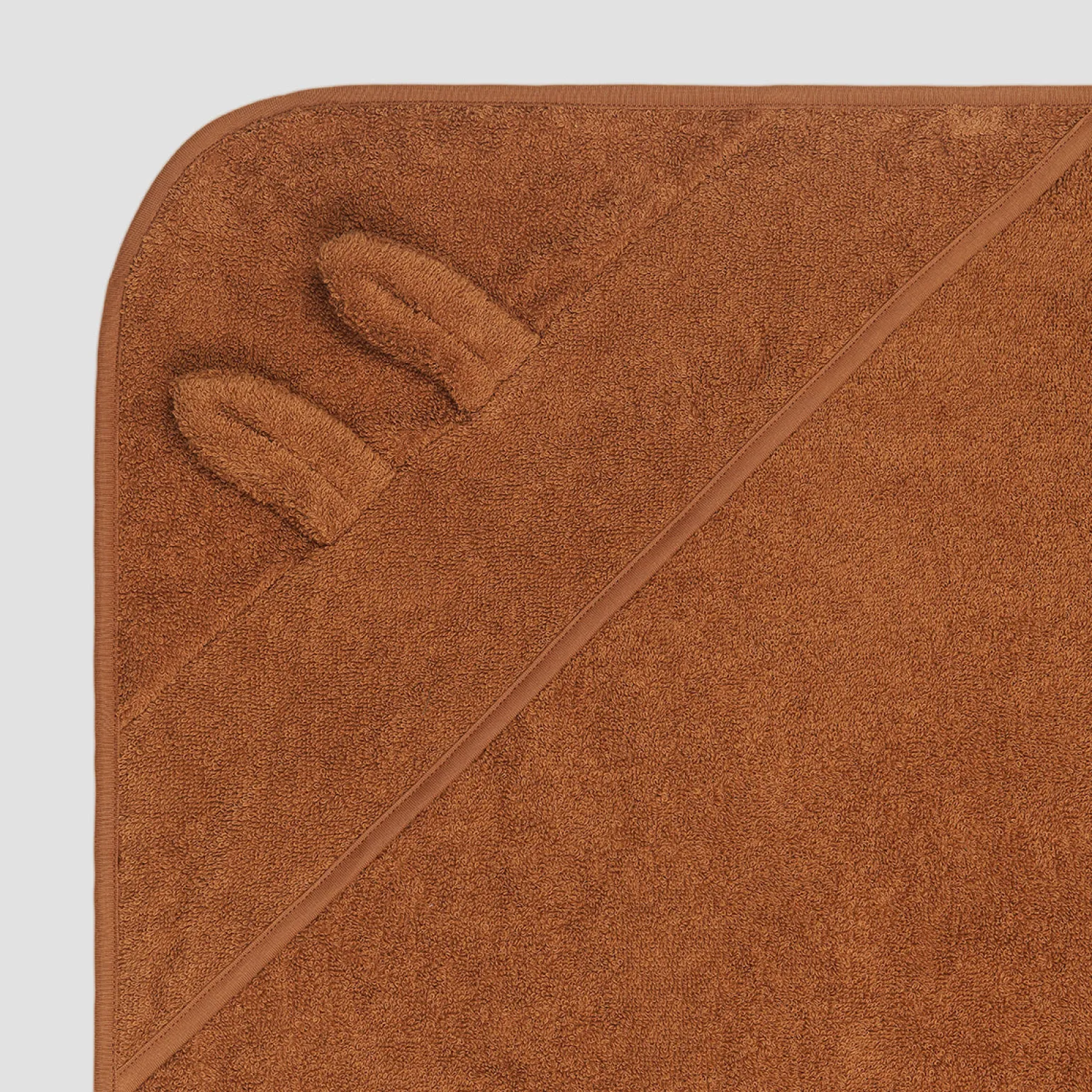 Chestnut Cotton Woodland Animal Hooded Towel