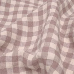 Elderberry Gingham Linen Blend Pillowcase (Pair)