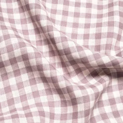 Elderberry Gingham Linen Night Dress