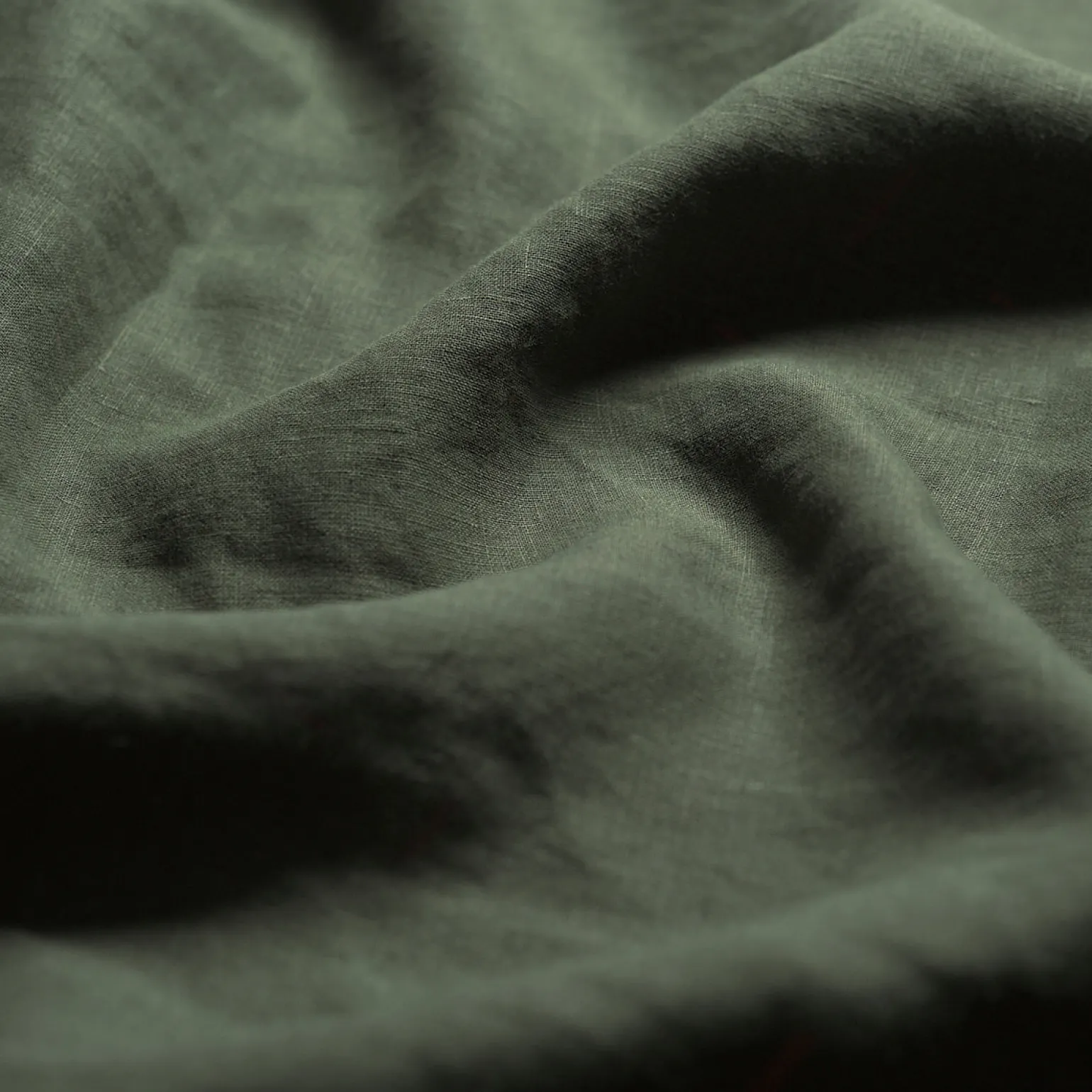 Fern Green Linen Blend Flat Sheet