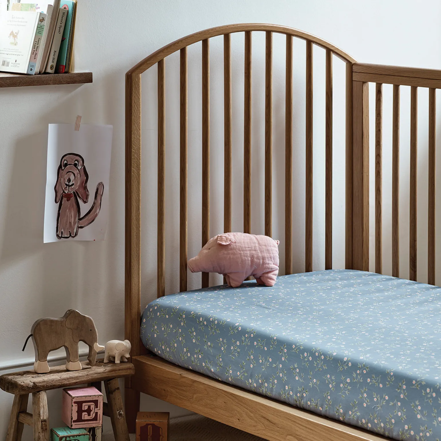 Iris Kids Floral Cotton Fitted Sheet