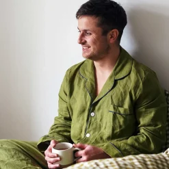 Men's Moss Linen Pajama Pants