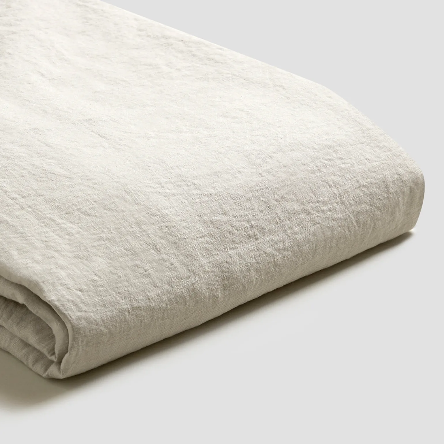 Oatmeal Linen Blend Duvet Cover
