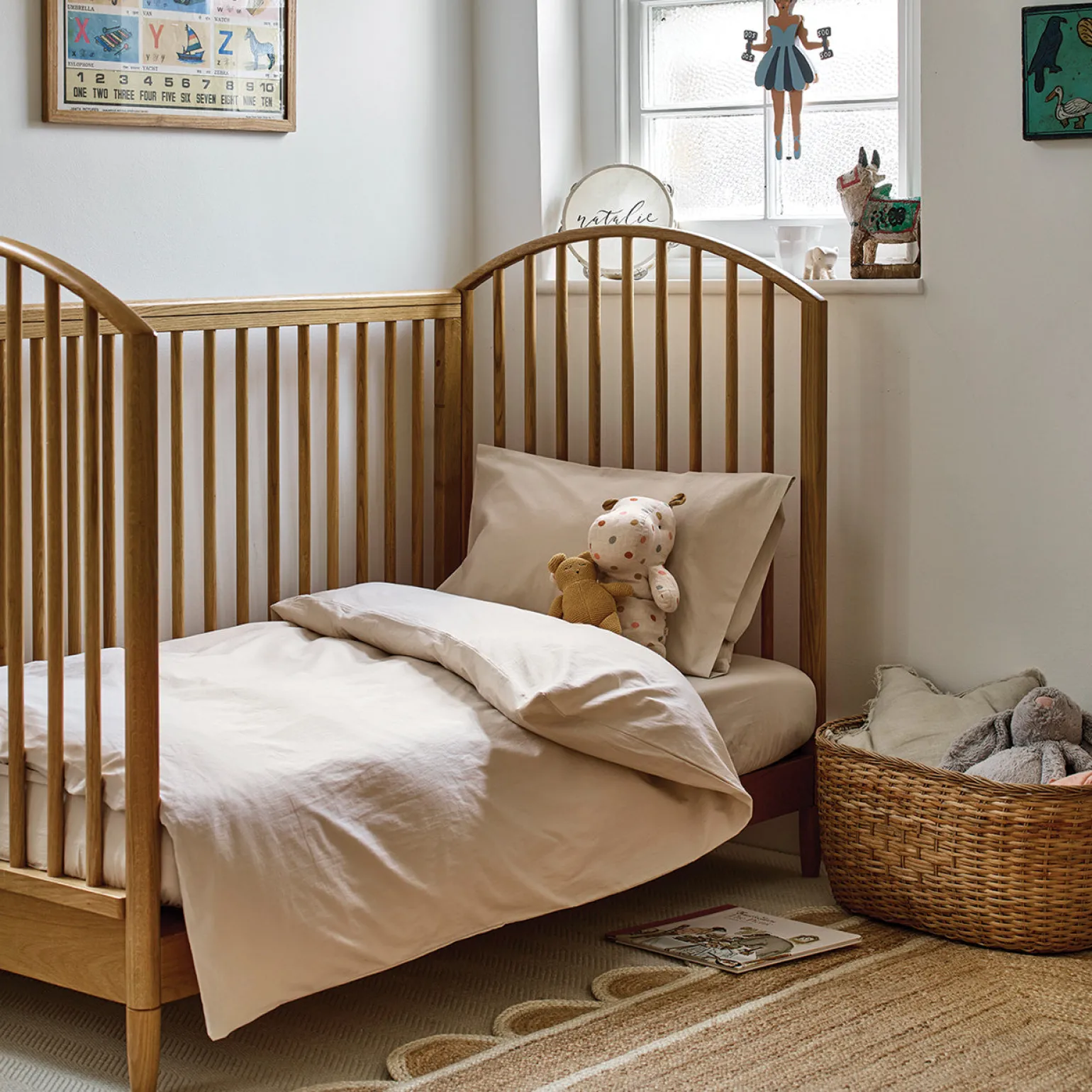 Parchment Kids Cotton Fitted Sheet