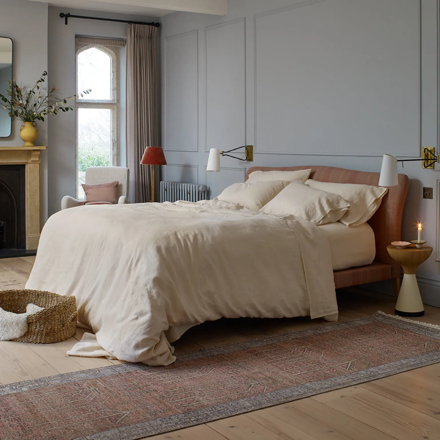 Pearl Plain 100% Linen Duvet Cover