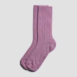 Raspberry Alpaca Bed Socks