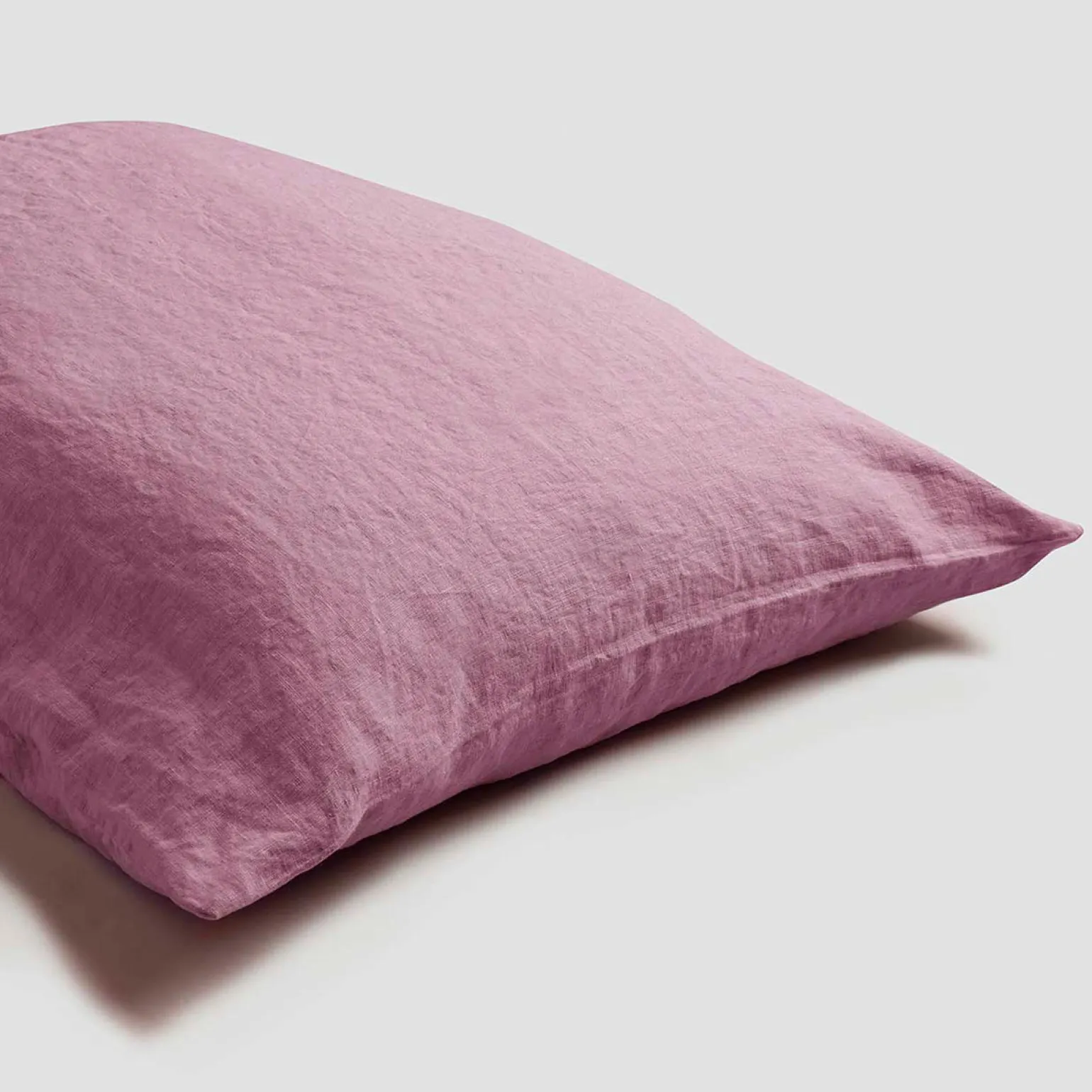 Raspberry Linen Blend Pillowcase (Pair)