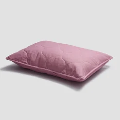 Raspberry Linen Sham (Pair) - Euro