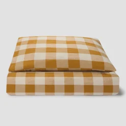 Russet Yellow/Oatmeal Kids Emsworth Linen Blend Bedding Set
