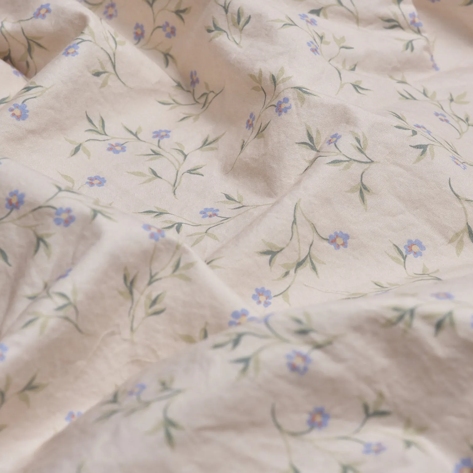 Spring Sprig Cotton Flat Sheet