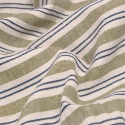 Thyme Somerley Stripe Linen Blend Flat Sheet