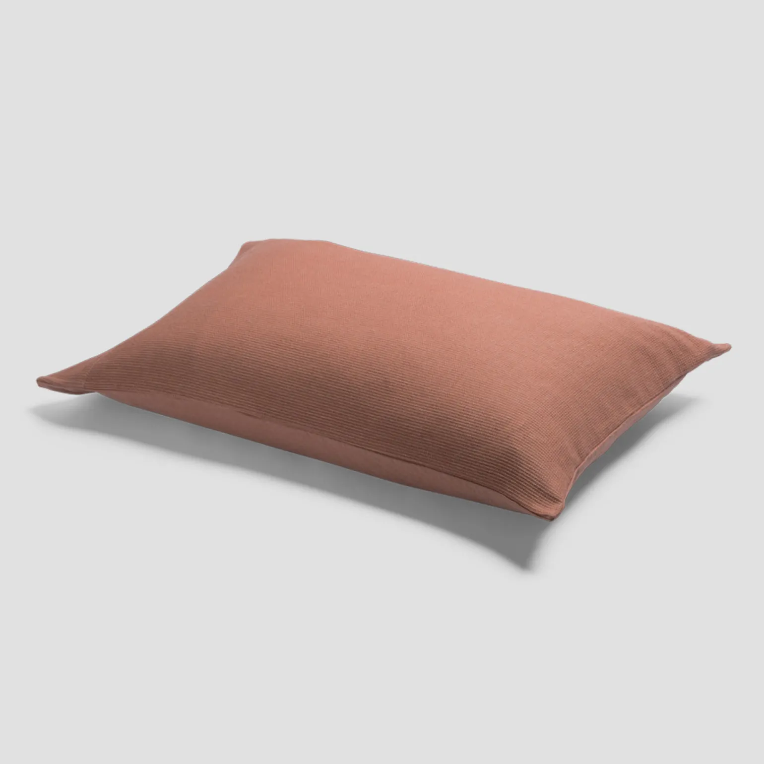 Toffee Waffle Chambray Linen Blend Pillowcases (Pair)