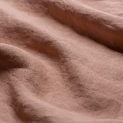 Warm Clay Linen Blend Flat Sheet